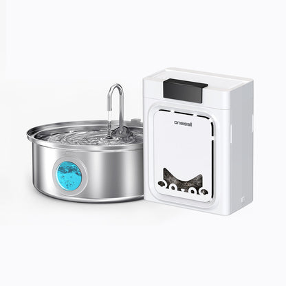Oneisall 7L Pet Water Fountain with Visual Water Level