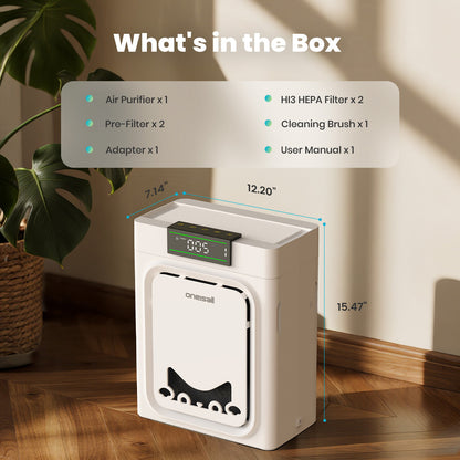 Oneisall 7L Pet Water Fountain with Visual Water Level