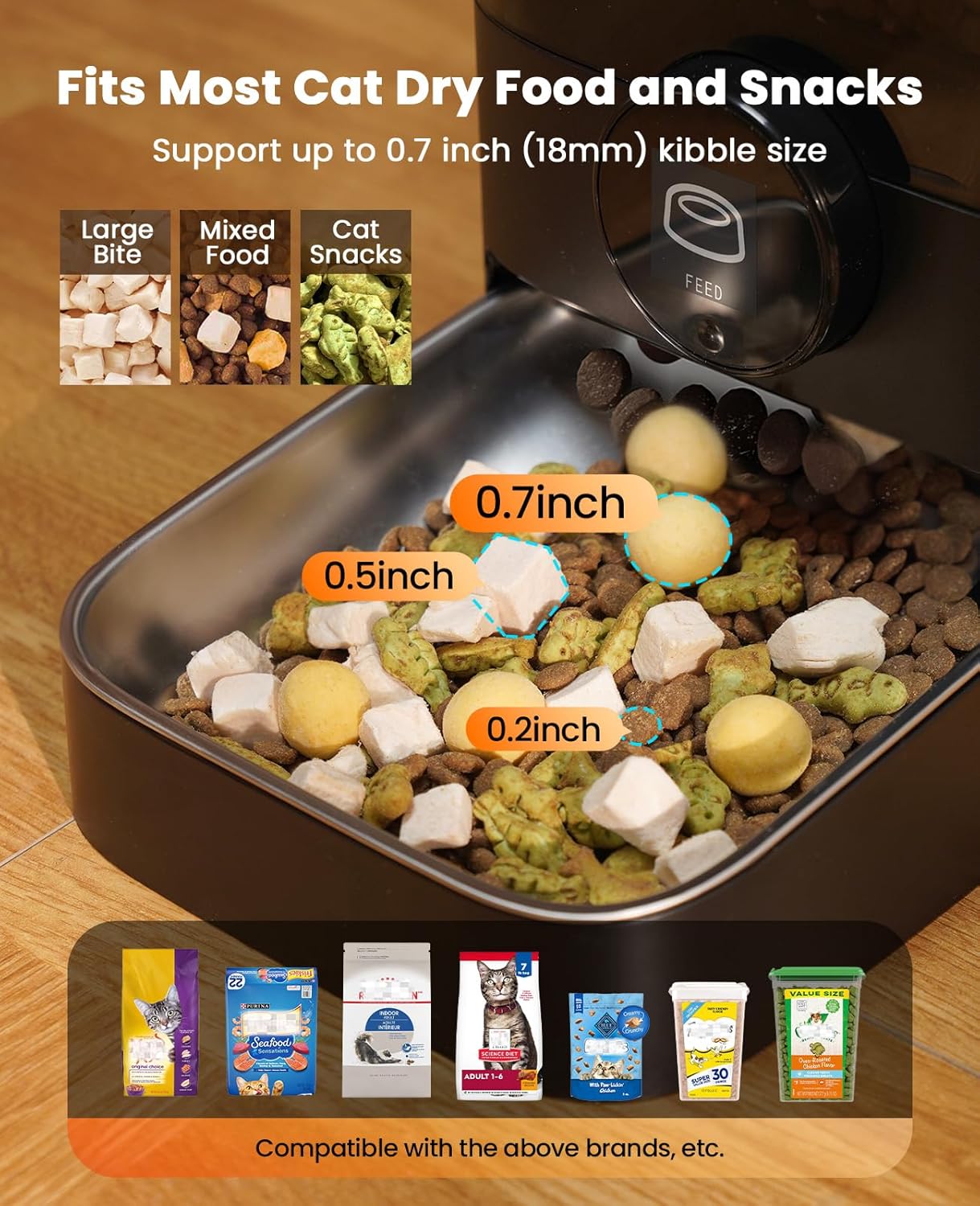 Oneisall PF05 3L Automatic Cat Feeder