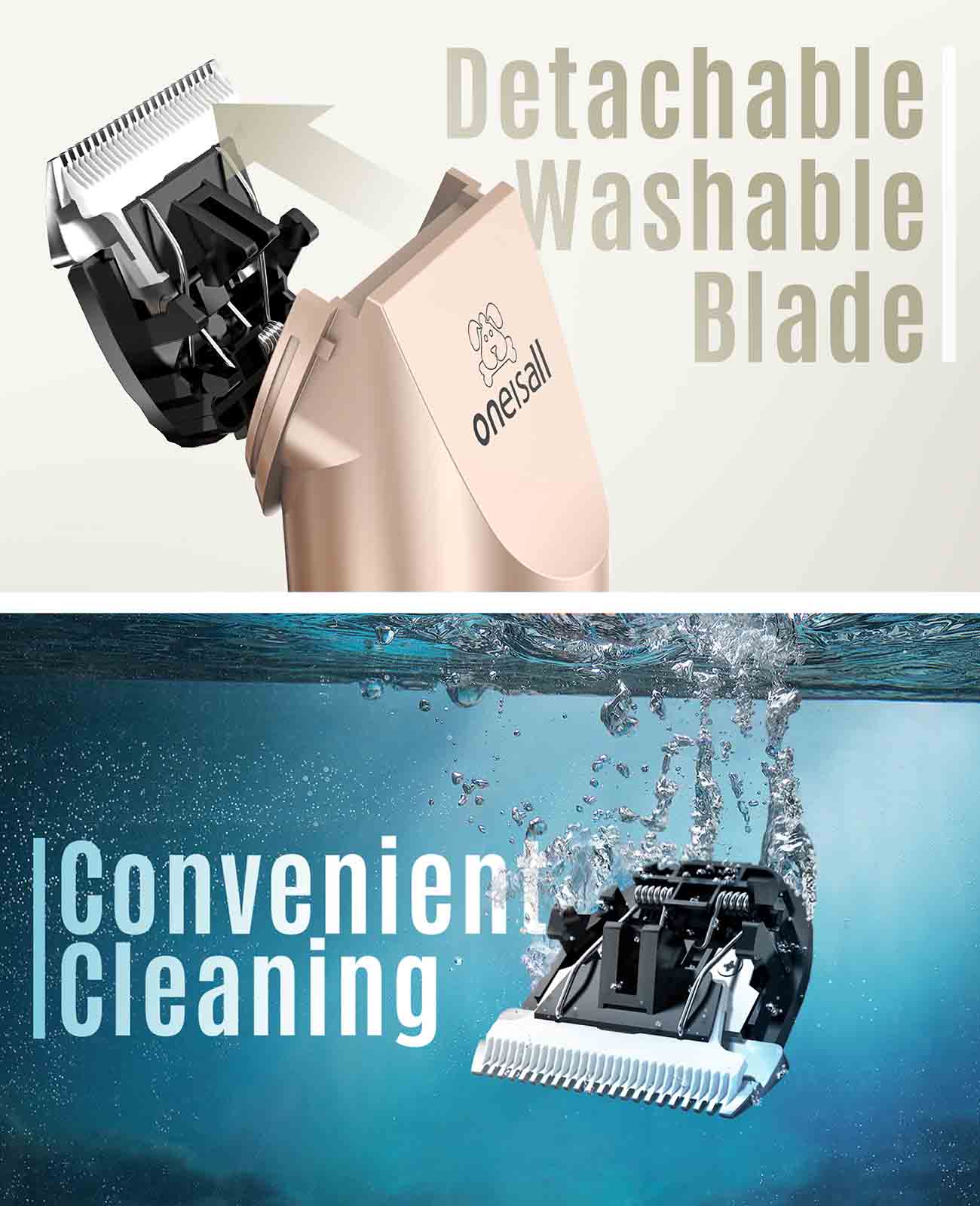 Oneisall P2 Dog Clipper & Dog Grooming Kit