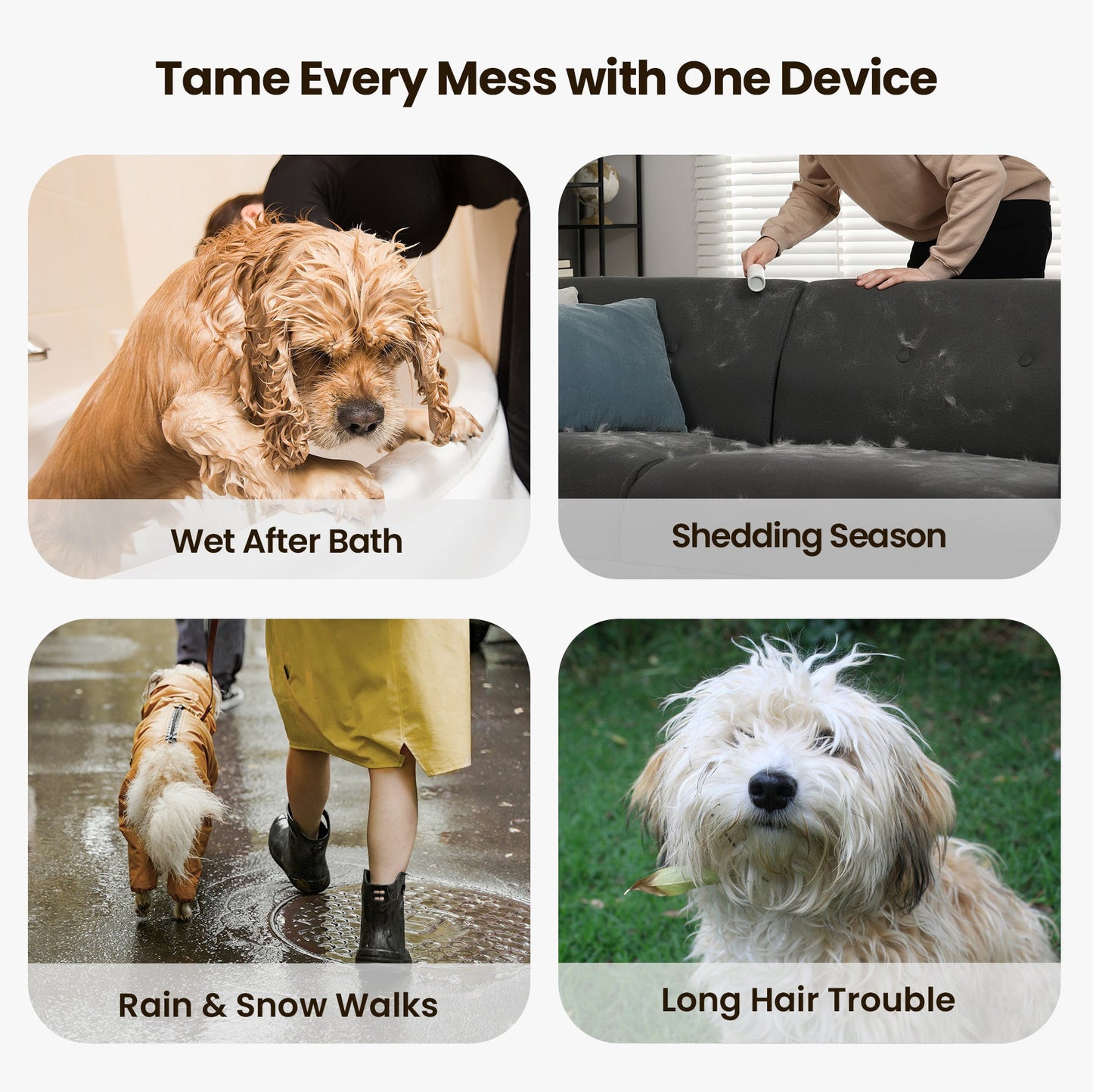 Oneisall Cozy C1 8-in-1 Pet Grooming Vacuum & Dryer Kit